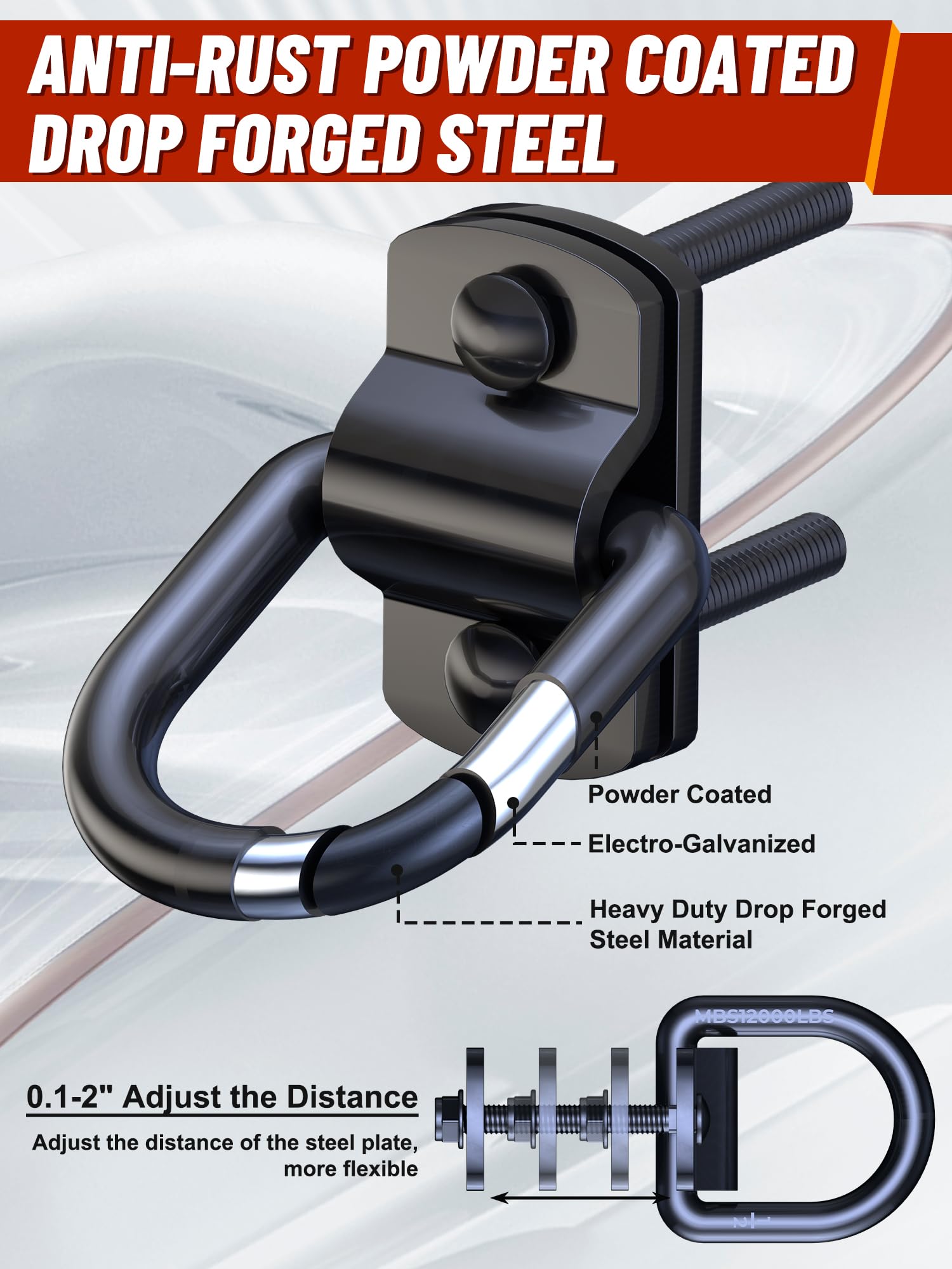 Lot De 6 Anneaux D'arrimage Robustes Pour Montage, Fixation, Sangles