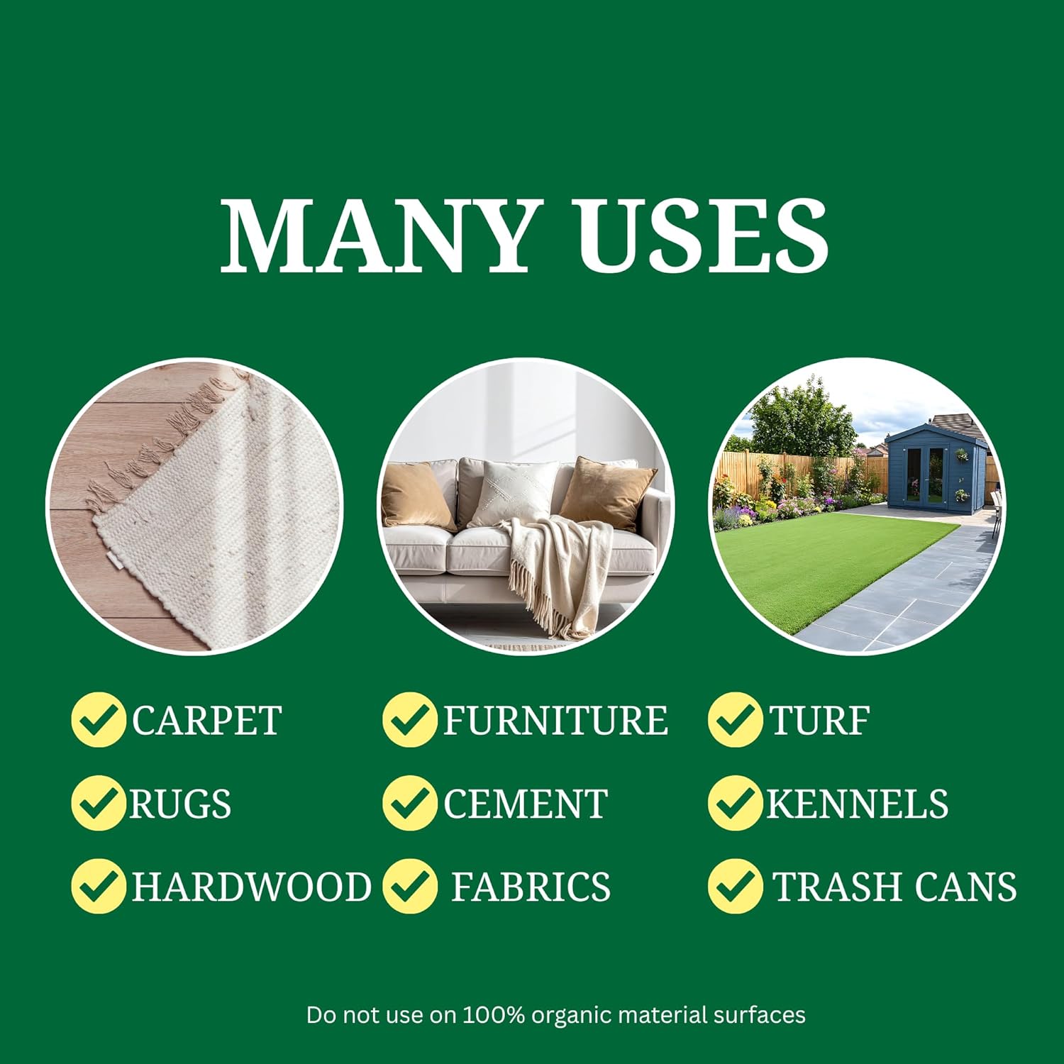 | Pet Enzymatic Stain & Odor Eliminator for Strong Odors Around the Home - Carpet Cleaner for Dog & Cat Urine - 32oz Spray