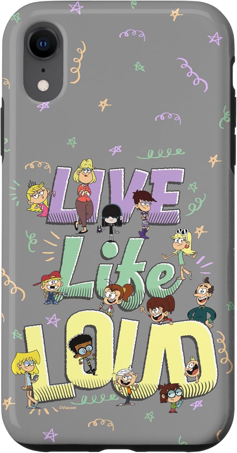 iPhone 15 The Loud House Live Life Loud Vintage Group Logo Case