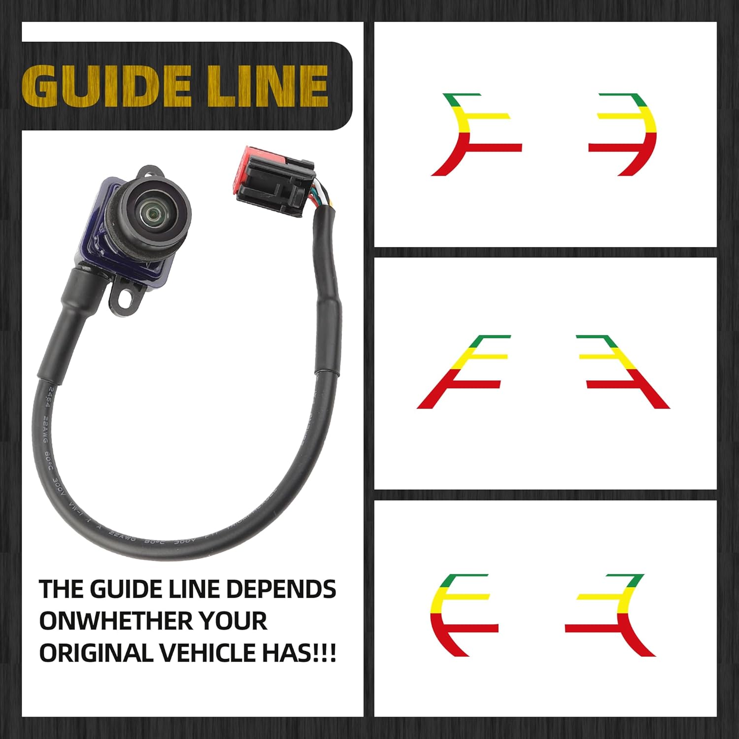 Dasbecan 56054058AH Backup Camera Compatible with 2011-2014 Dodge Charger Chrysler 300 Rear View Park Assist Back Up Camera Replaces# 56054058AD 56054058AE 56054058AF 56054058AG