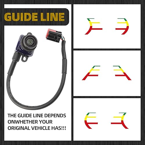 Miniatura 5 de Dasbecan Cámara de respaldo 56054058AH compatible con Dodge Charger Chrysler 300 2011-2014 con asistencia de estacionamiento de visión trasera,