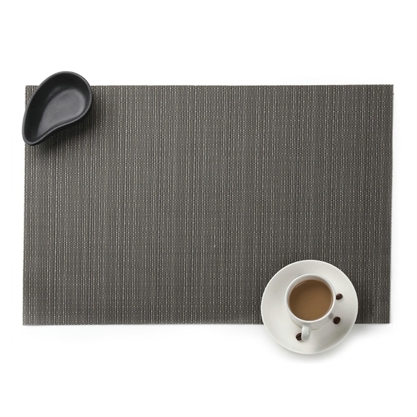 Sets de table gris foncé pour protéger la table de salle à manger
