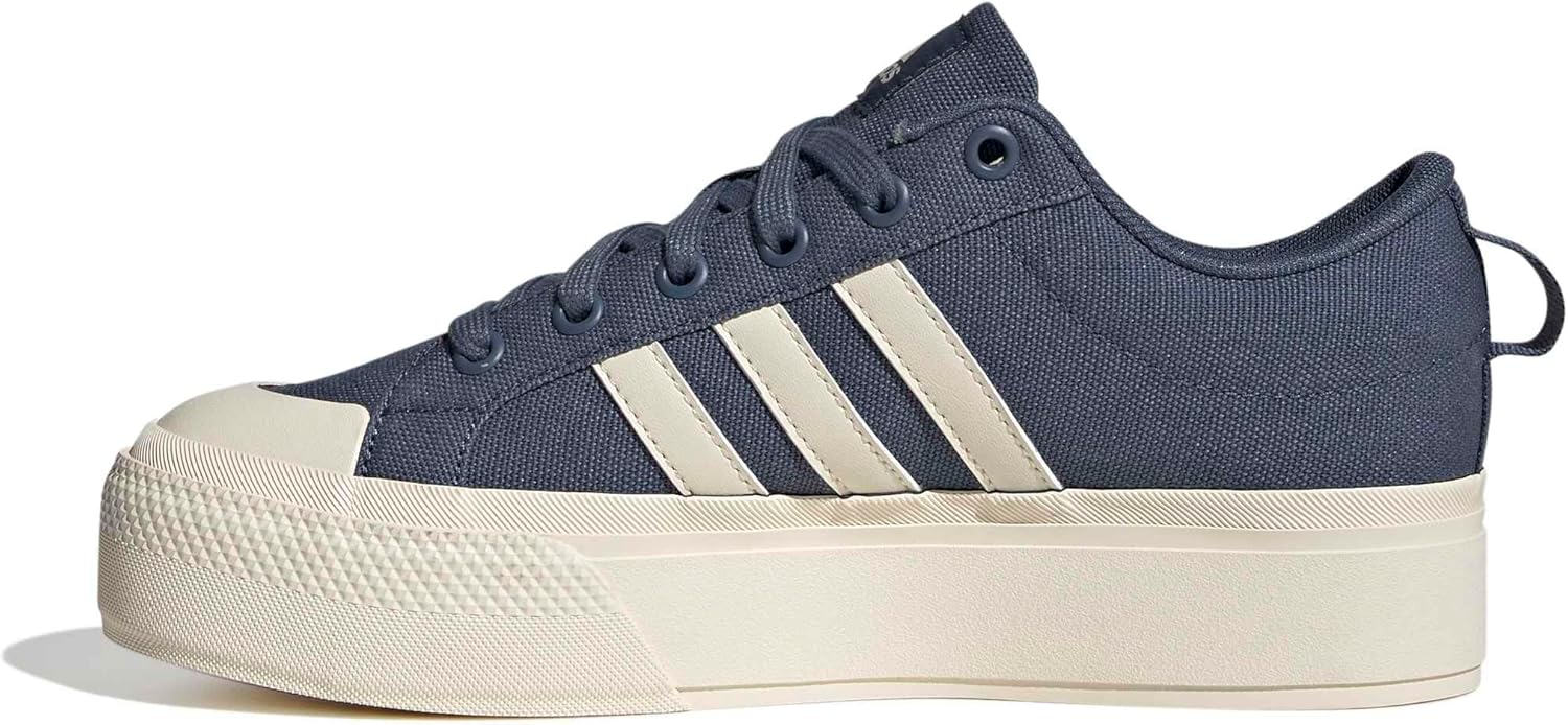 adidas Women's Bravada 2.0 Platform, Preloved Ink/Wonder White/Preloved Ink, 10