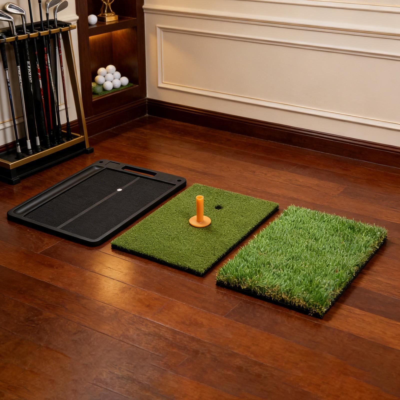 Alfombrilla de Golf para Entrenamiento Antideslizante Ayuda Para Putt Y