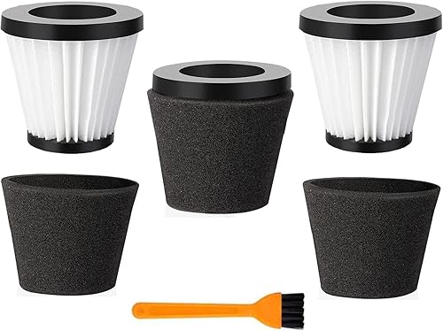 Filtro de repuesto para aspiradora de mano Scorpion con cepillo compatible con Dirt Devil Scorpion aspiradora de mano estilo F117, comparado con