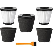 Replacement Scorpion Handheld Vacuum Cleaner Filter with Brush Compatible with Dirt Devil Scorpion Handheld Vacuum Cleaner Style F117, Compare to Parts AD40117 3Pack