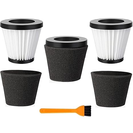 Replacement Scorpion Handheld Vacuum Cleaner Filter with Brush Compatible with Dirt Devil Scorpion Handheld Vacuum Cleaner Style F117, Compare to Parts AD40117 (3Pack)