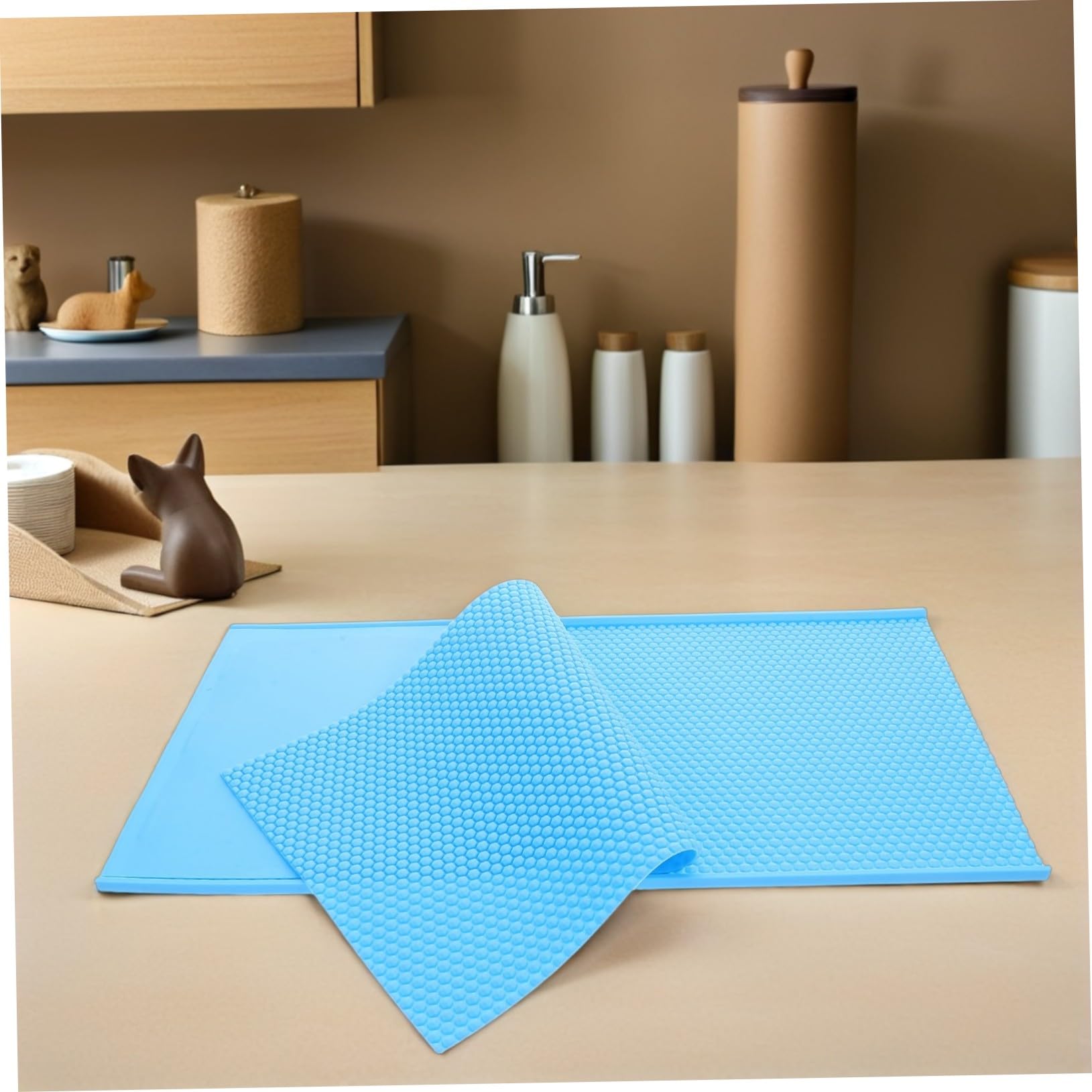 VICASKY Stampo in Silicone per Fogli di Cera di Goffratura di Precisione, Riutilizzabile per Fogli di Cera a Struttura Alveolare, per Apicoltura Professionale e Fai-Da-Te