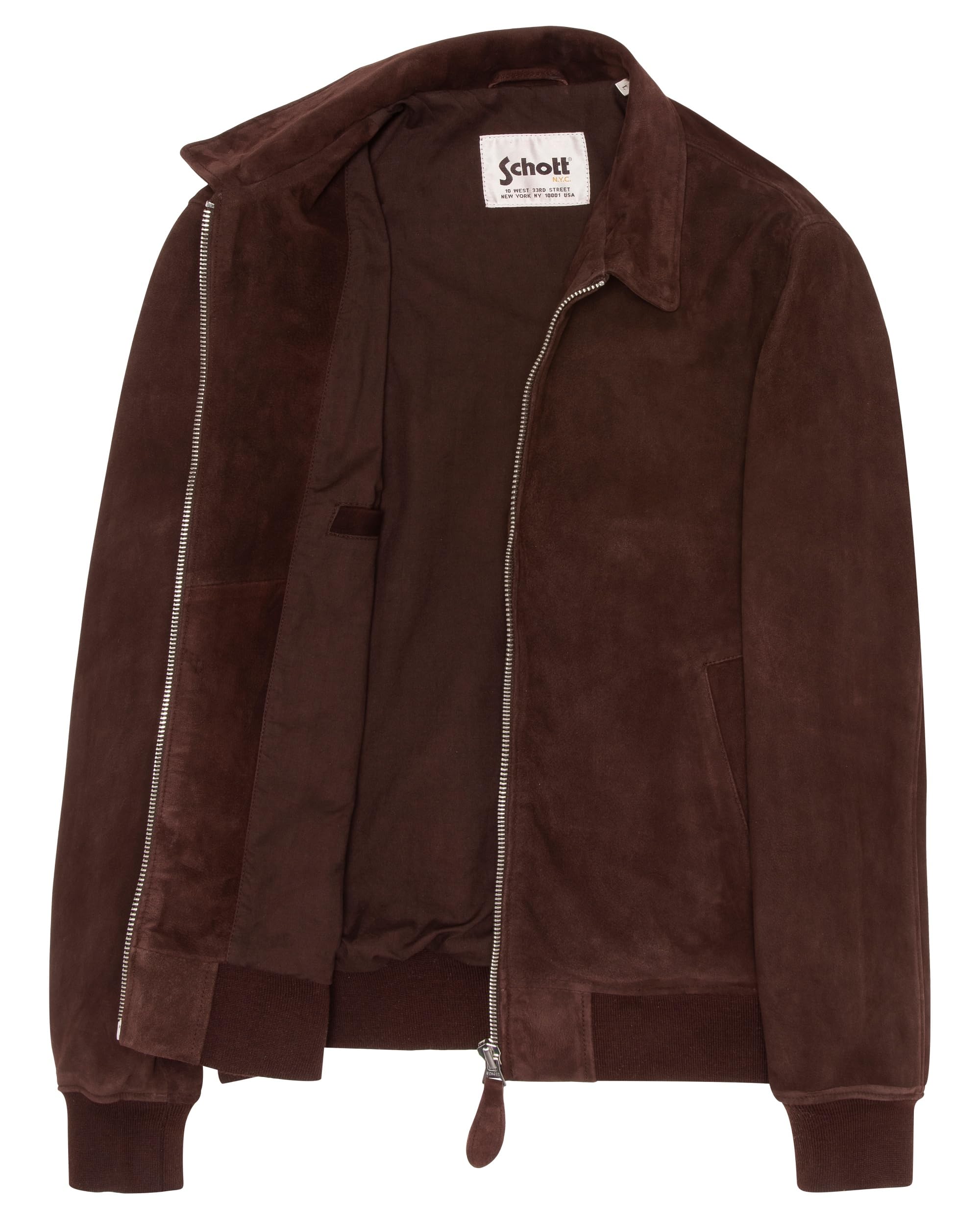 Schott NYC Lcflycitys-Dark Brown-XL Giacca, Marrone, Uomo