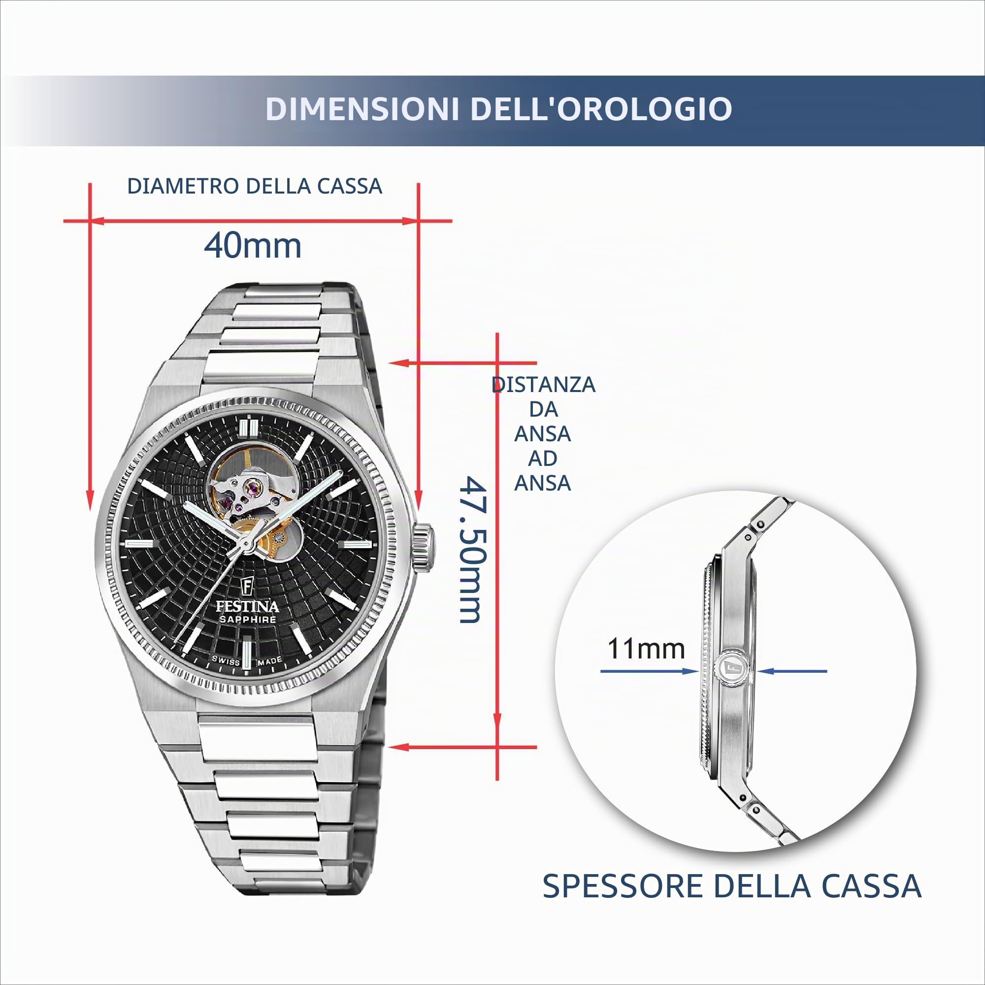 Festina Automatic watch Rivé Swiss Made