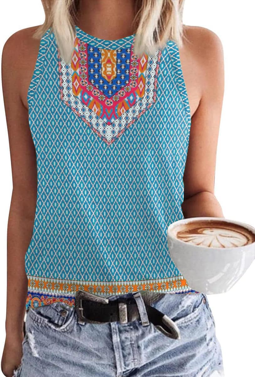 Tanmolo Damen Tank Top Ärmellos Oberteile Sommer Tanktops V-Ausschnitt Blusentop Strand Sexy Vest Top Bluse