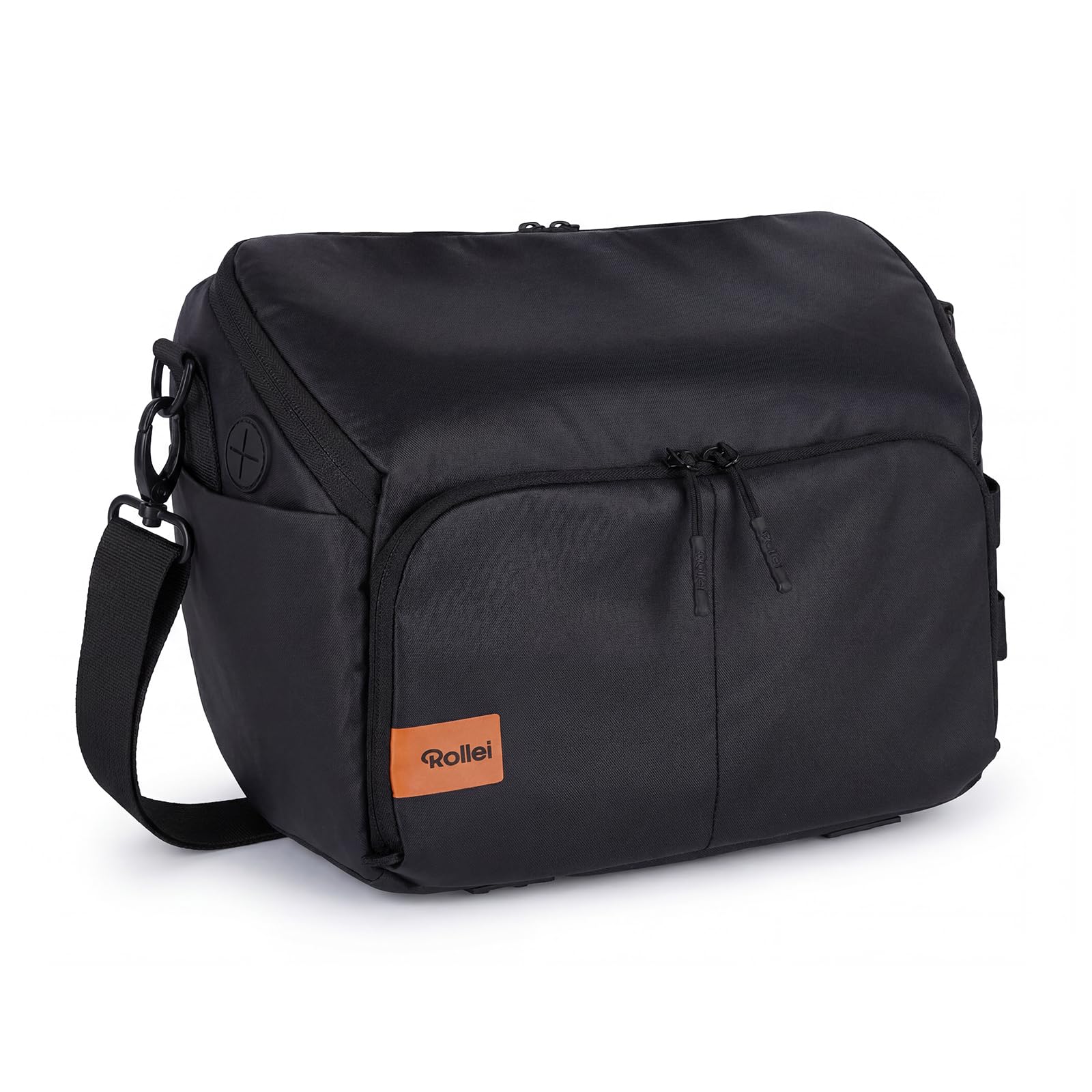 Sac Appareil Photo, Rollei Fotoliner Ocean Bag L Sac à Bandoulière Grand Sacs à Épaule avec Bandoulière Réglable Sacs de Photographe Imperméable pour Appareil Photo Reflex Numérique et Accessoire Noir