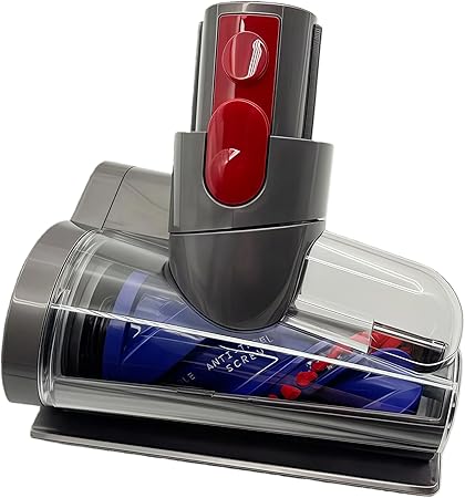 Mini Motorized Brush Head Replacement for Dyson V7 V8 Cyclone V10 V11 V15, Anti-Tangle Hair & Pet Hair Removal Vacuum Attachment Head for Carpeted Stairs, Couch Cushions, Bed, Car Carpet, Curtain