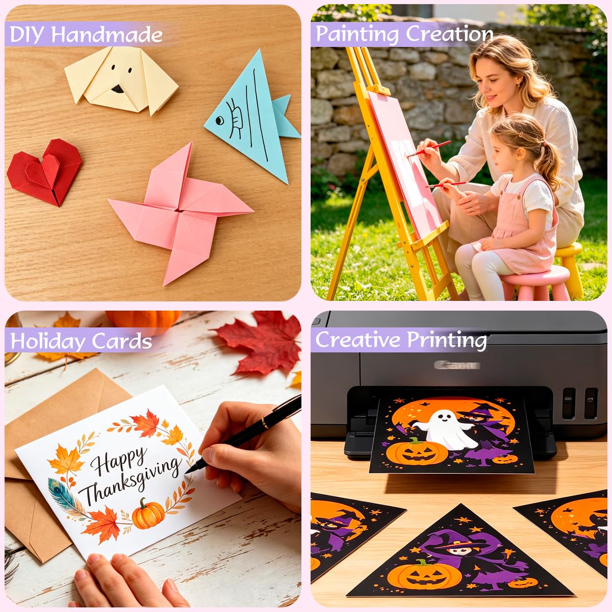 40 hojas de cartulina color crema de 8.5 x 11 pulgadas, hojas de cartulina pesada en blanco para invitación, tarjetas de felicitación imprimibles, cubierta de 34 kg, 200 g/m²