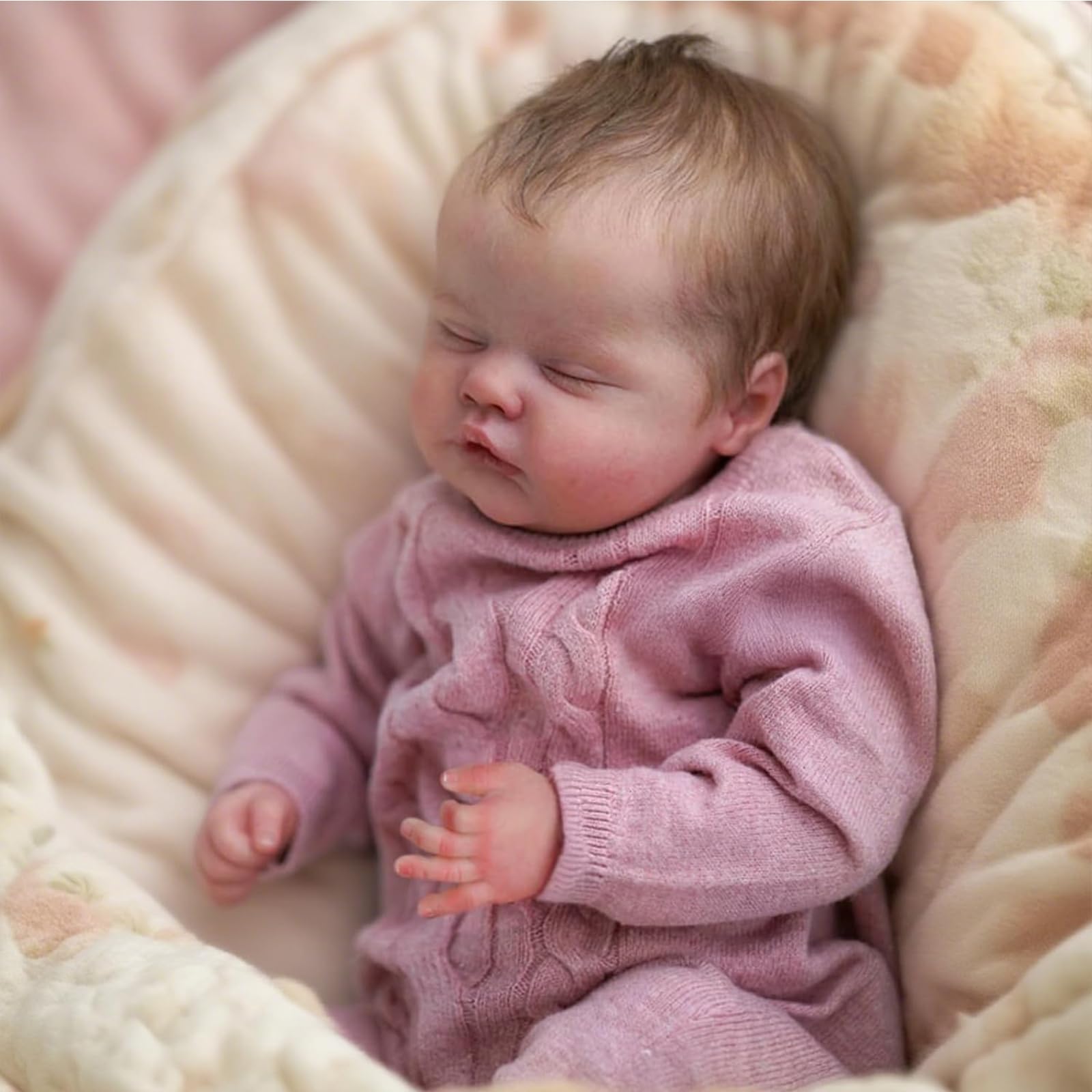Realistyczna lalka Reborn Baby 20 cali 45 cm, śpiąca lalka noworodka dla dziewczynki, miękkie ciało z winylowymi kończynami, z akcesoriami, od 3 lat
