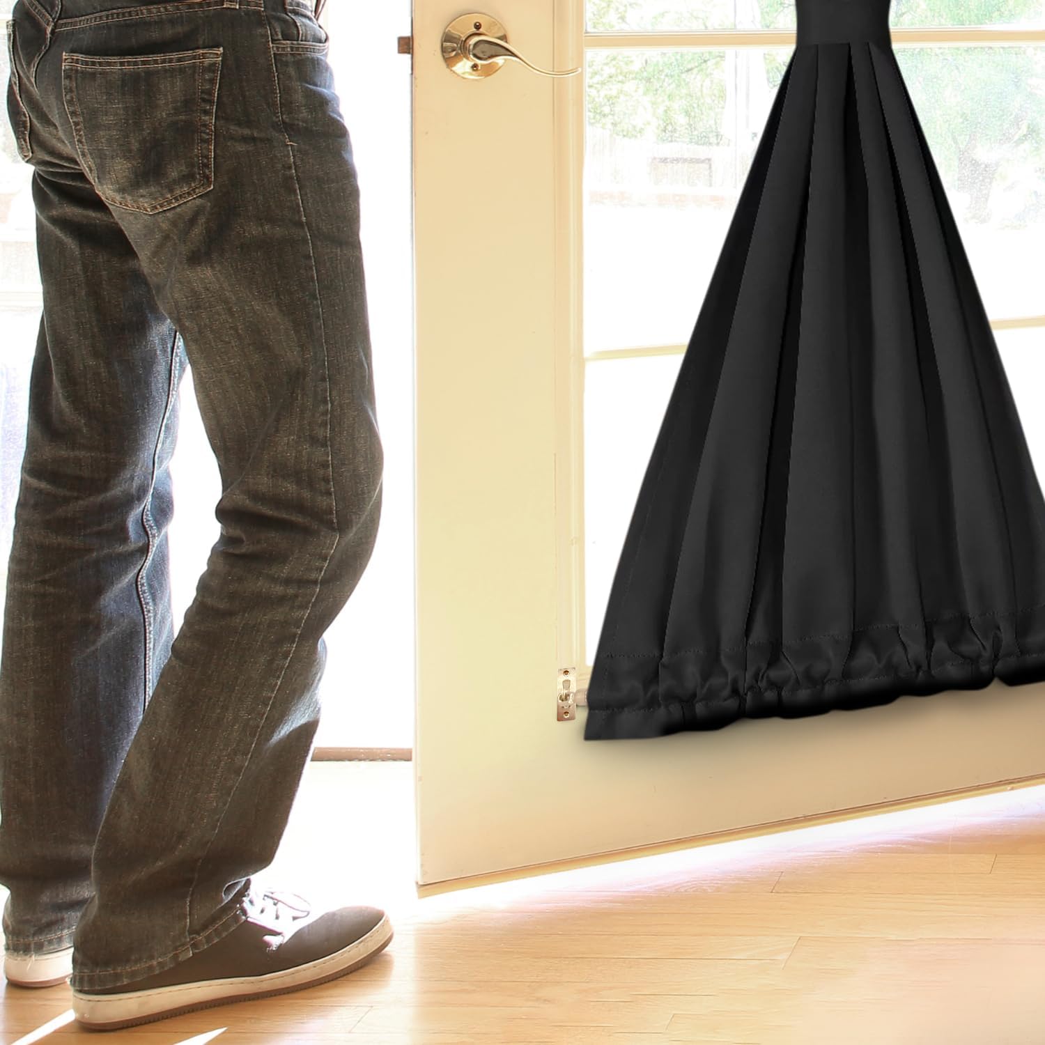 Amazing Drapery Hardware Curtain Rod Brass Brackets with Screws, 2 Pairs (4 Pieces) - Ideal for Swivel End Sash Curtain Rods - Easy to Install Curtain Rod Holders for Doors, Windows, and Sidelights