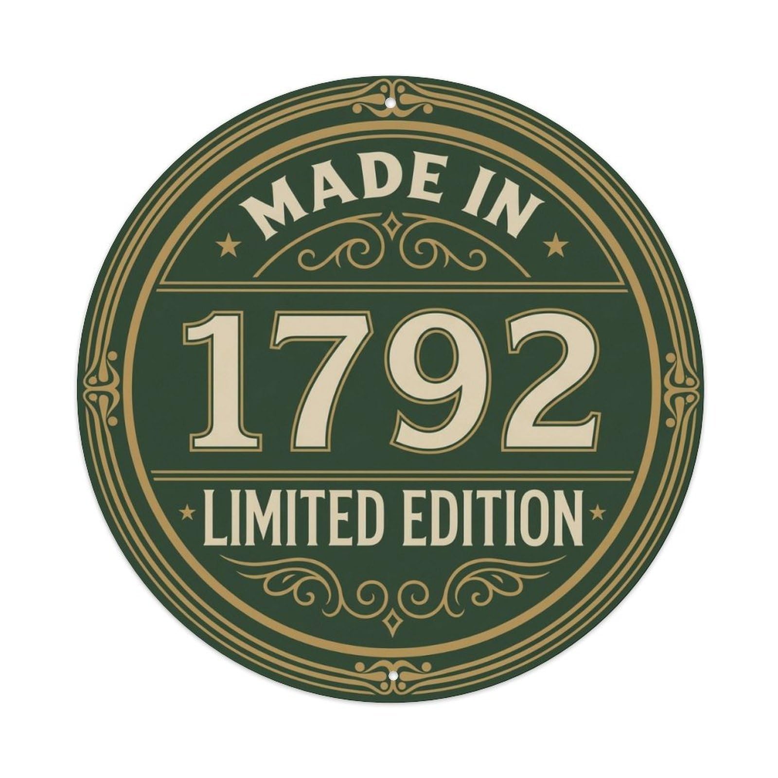 Okahys 8X8inch(20X20cm) Made In 1792 Limited Edition Metal Tin Sign