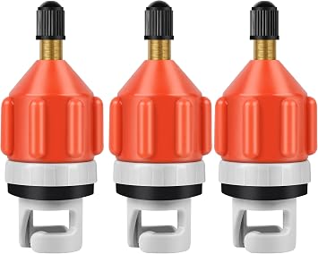 RNSXYAT 3 Pcs Paddle Board Pump Adapter, Premium Inflatable Boat SUP Pump Adaptor, Conventional Air Adapter Quickly Inflation, SUP Air Adapters for Stand-Up Paddleboard and Kayak