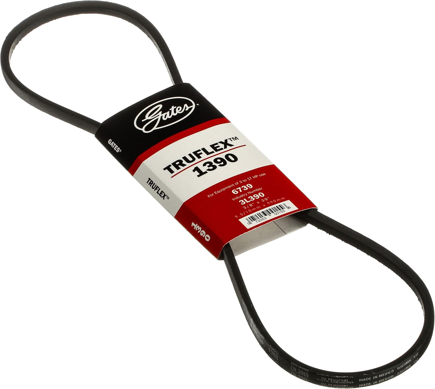 Gates 1390 Truflex FHP Low Horse-Power V-Belt