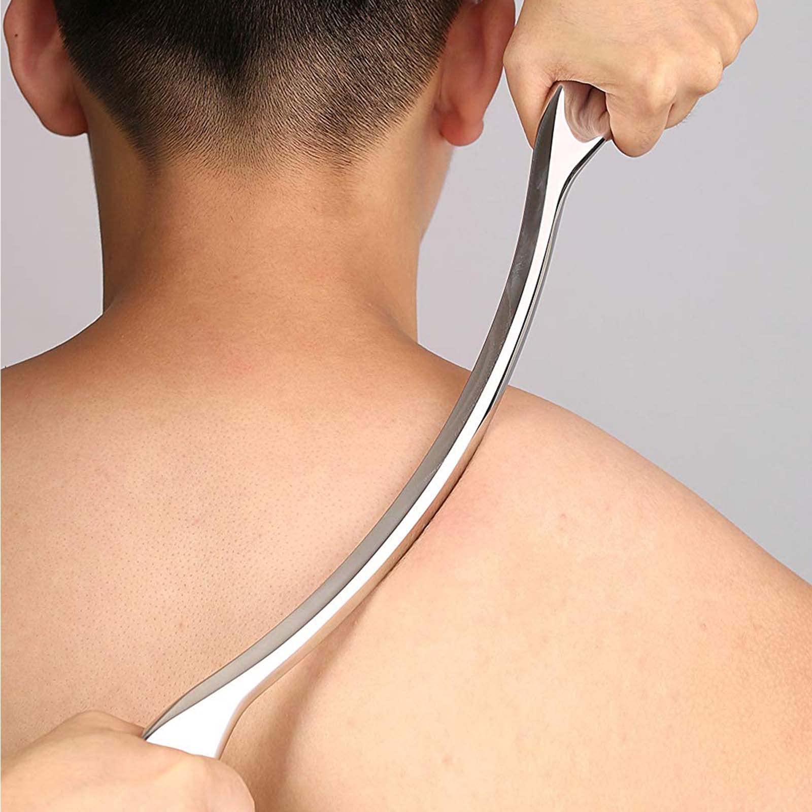 JustSun Gua Sha, Strumento di Massaggio in Acciaio Inossidabile IASTM Tools, per La Mobilizzazione dei Tessuti Molli e La Riduzione del Dolore Muscolare （Style 6）