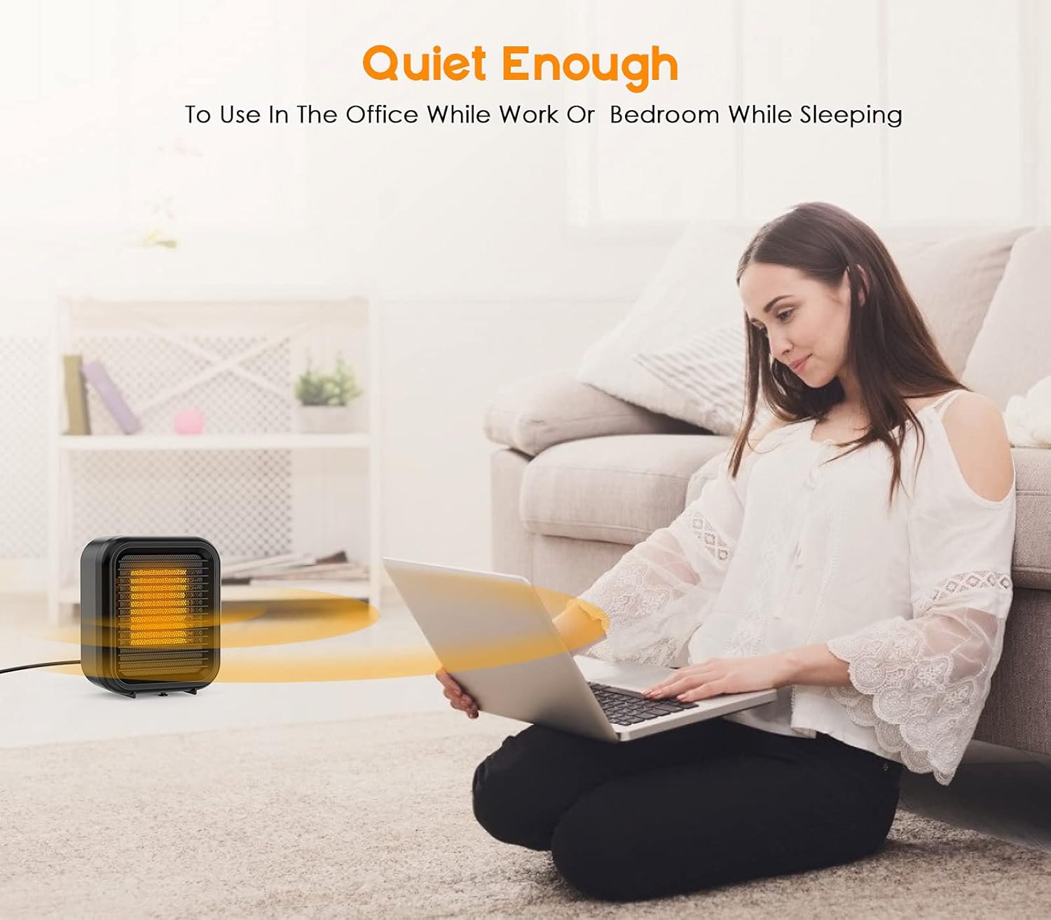 review potulas Space Heater, 1000W Small Portable PTC Ceramic Heaters for Bedroom, Energy Efficient Electric Heater with Tip-Over and Overheat Protection, Personal Desk Heater for Bathroom Home Dorm Office Indoor Use