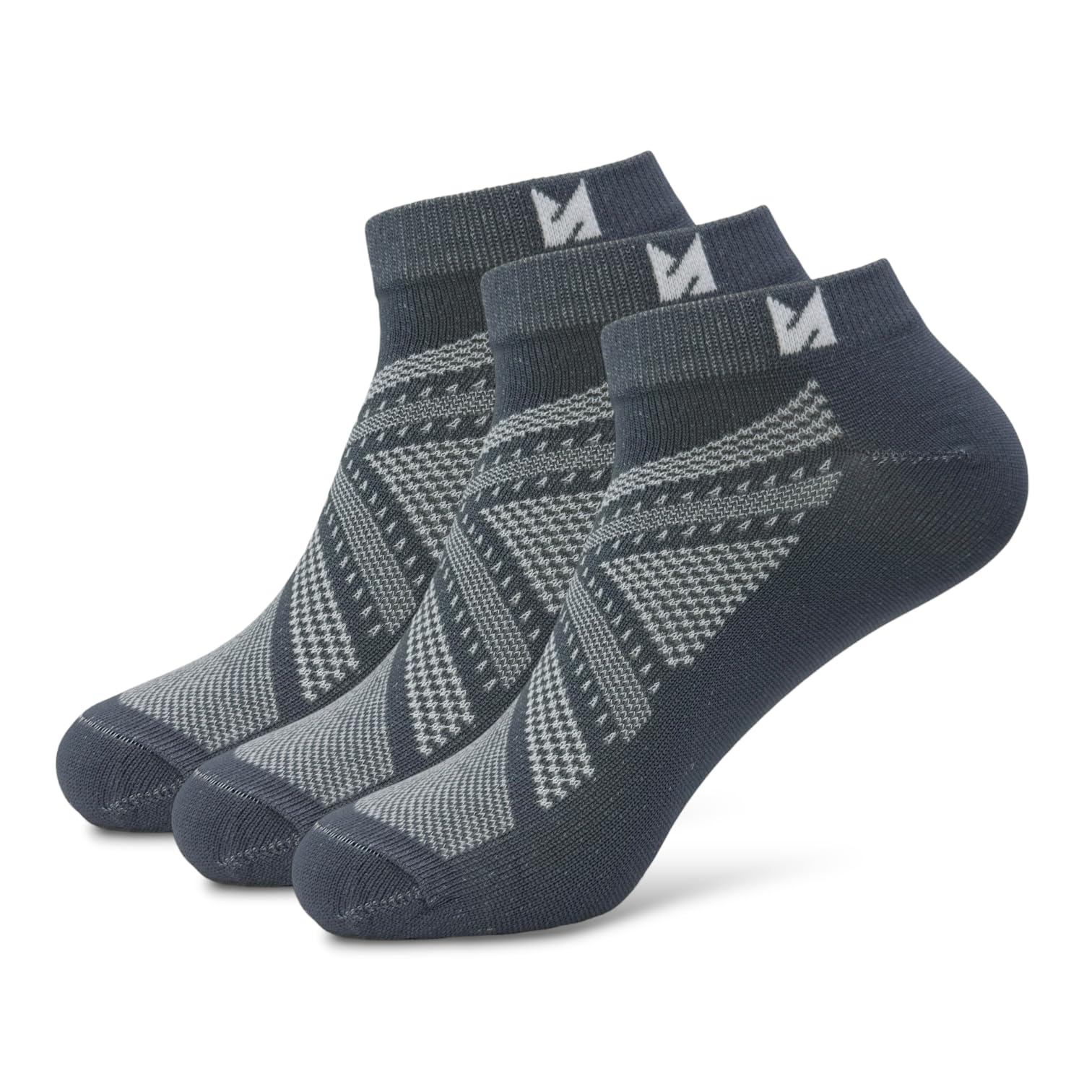 Men’s Sports Ankle Socks Pack of 3 | Breathable Mesh | Lightweight Performance Socks| Flexible Fit | Sport Running Gym Training Everyday Use-image-26