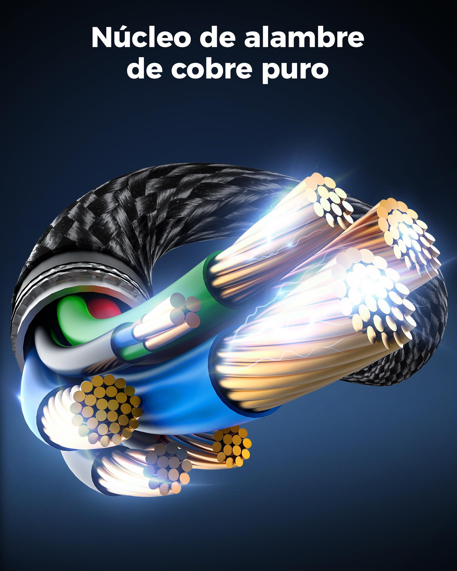 Cratree Cable HDMI 8K Ultra Alta Velocidad Cable HDMI,10K 8K 60Hz 4K 120Hz 48Gbps 2.1,Dolby Vision HDCP 2.3 eARC,Compatible con PS5 PS4 Pro HDTV Blu-ray Monitor 10 metros 1