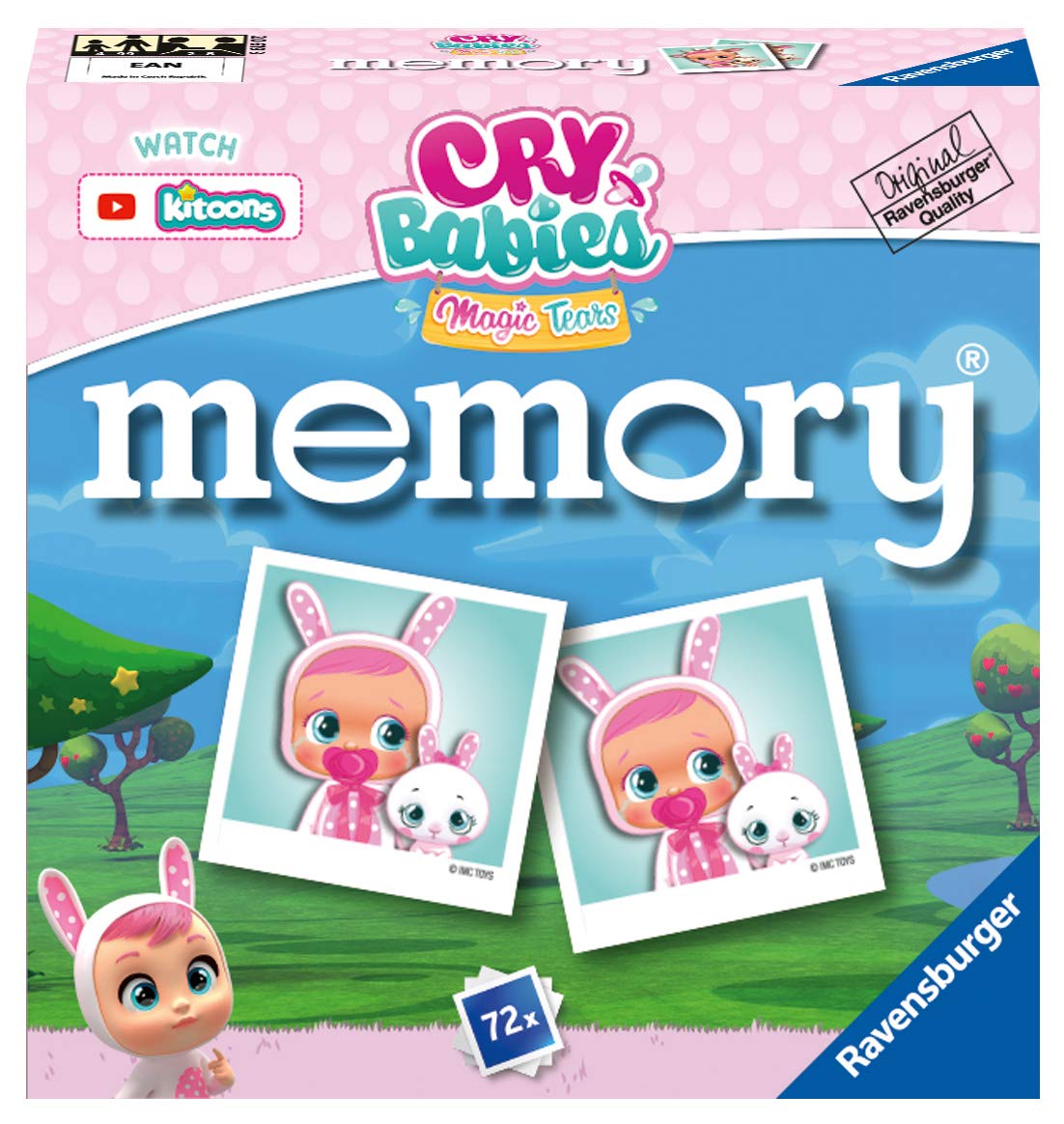 Ravensburger 20619 Memory Cry Babies, Memory Game for Kids and Families, Recommended Age 4+, 76 Playing Cards