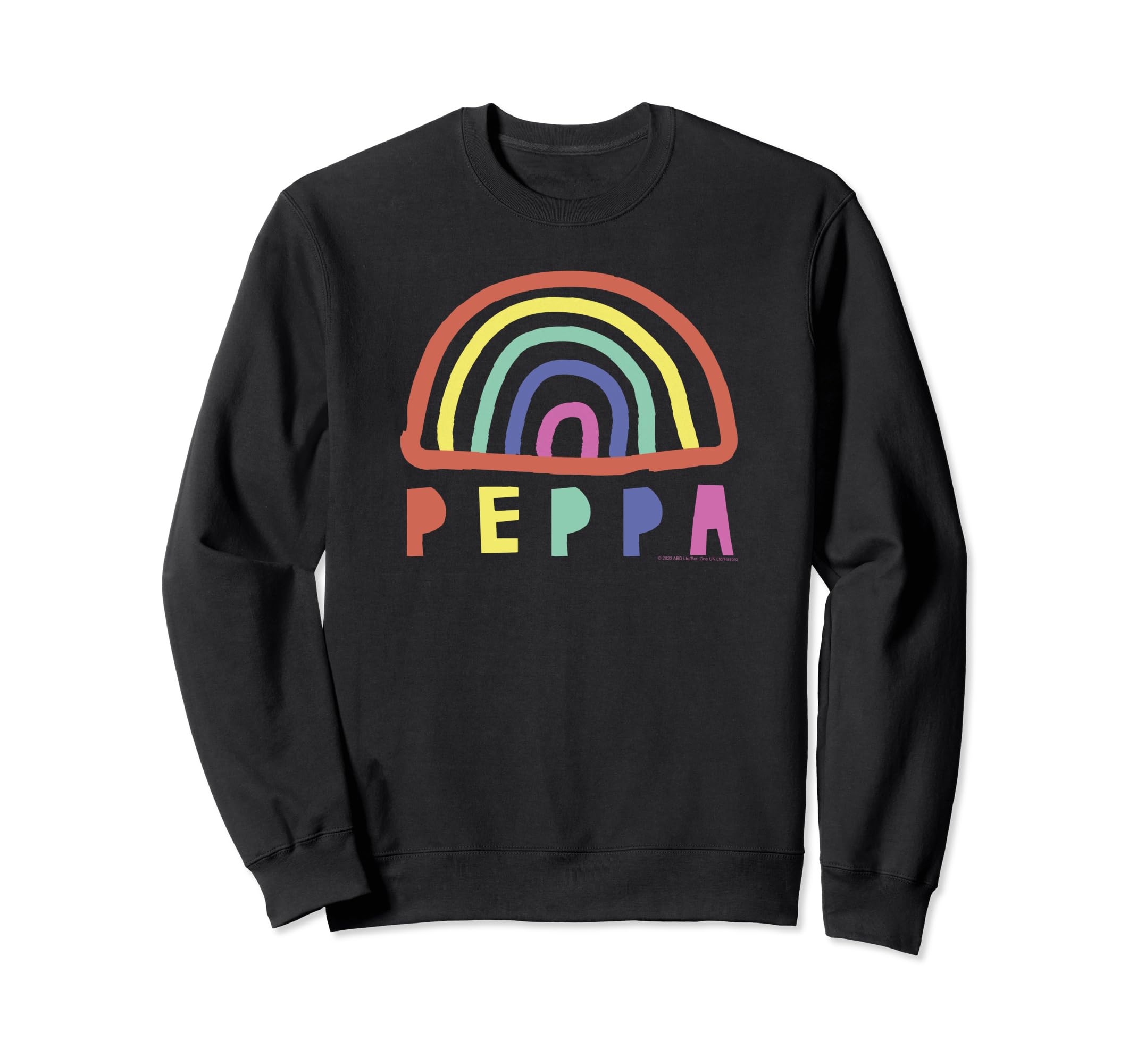 Sweatshirt Peppa Pig arc-en-ciel idéal pour le parc