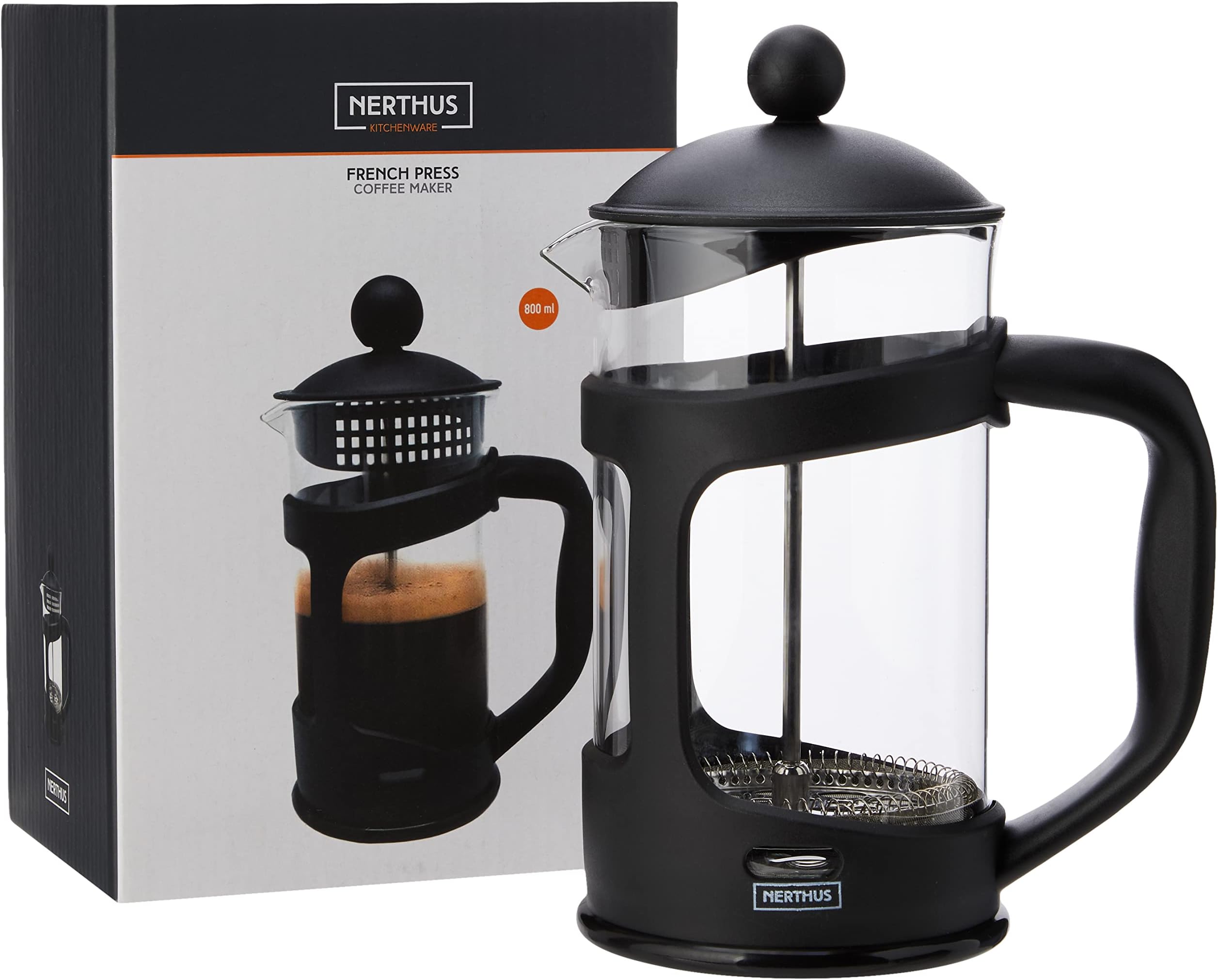 NERTHUSFIH 320 French press coffee, Black