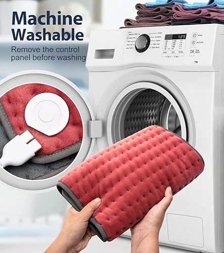 Miniatura 4 de Almohadilla térmica para aliviar el dolor de espalda, almohadillas térmicas para cuello, hombros, abdomen, regalos del día de la madre del padre,