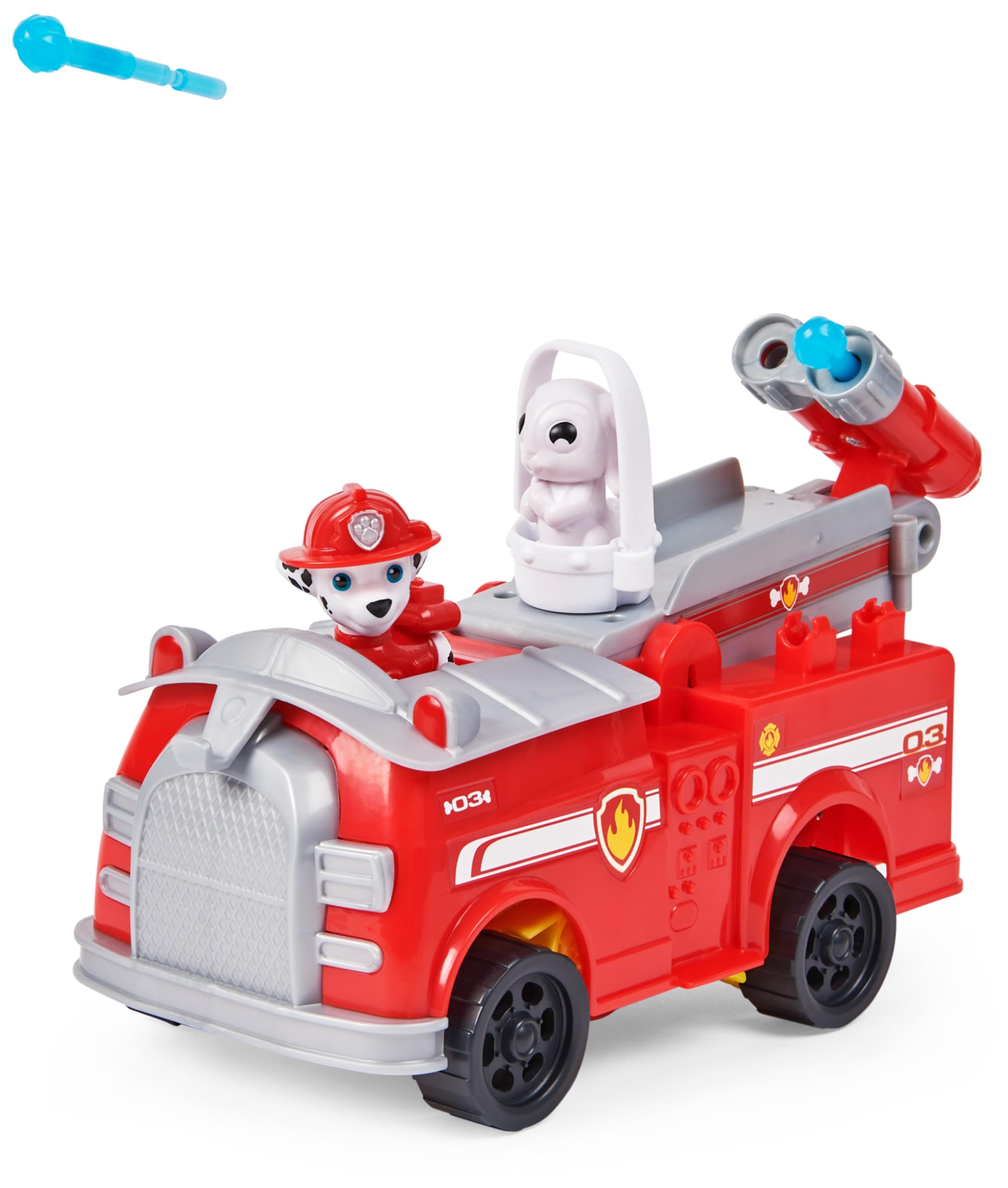 Paw Patrol | Camion dei Pompieri Rise N' Rescue di Marshall | Veicolo trasformabile Personaggio di Marshall e Accessori Inclusi | Giochi Bambini dai 3 Anni in su