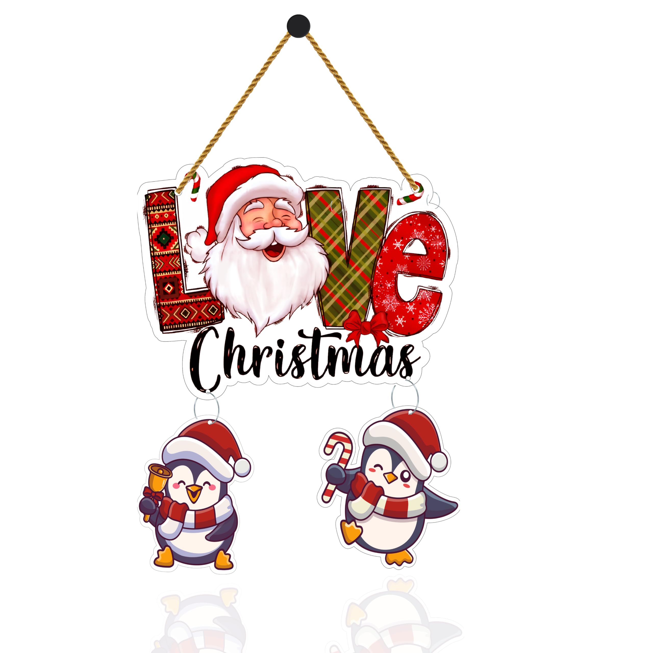 Expleasia, Exuberant & Luxury Decor Decorative Christmas Wall Hanging Wooden Art Decoration Item for Home | Office | Living Room | Bedroom (Love-2Penguin) (B0CP2KRDTJ) Amazon Price History, Amazon Price Tracker