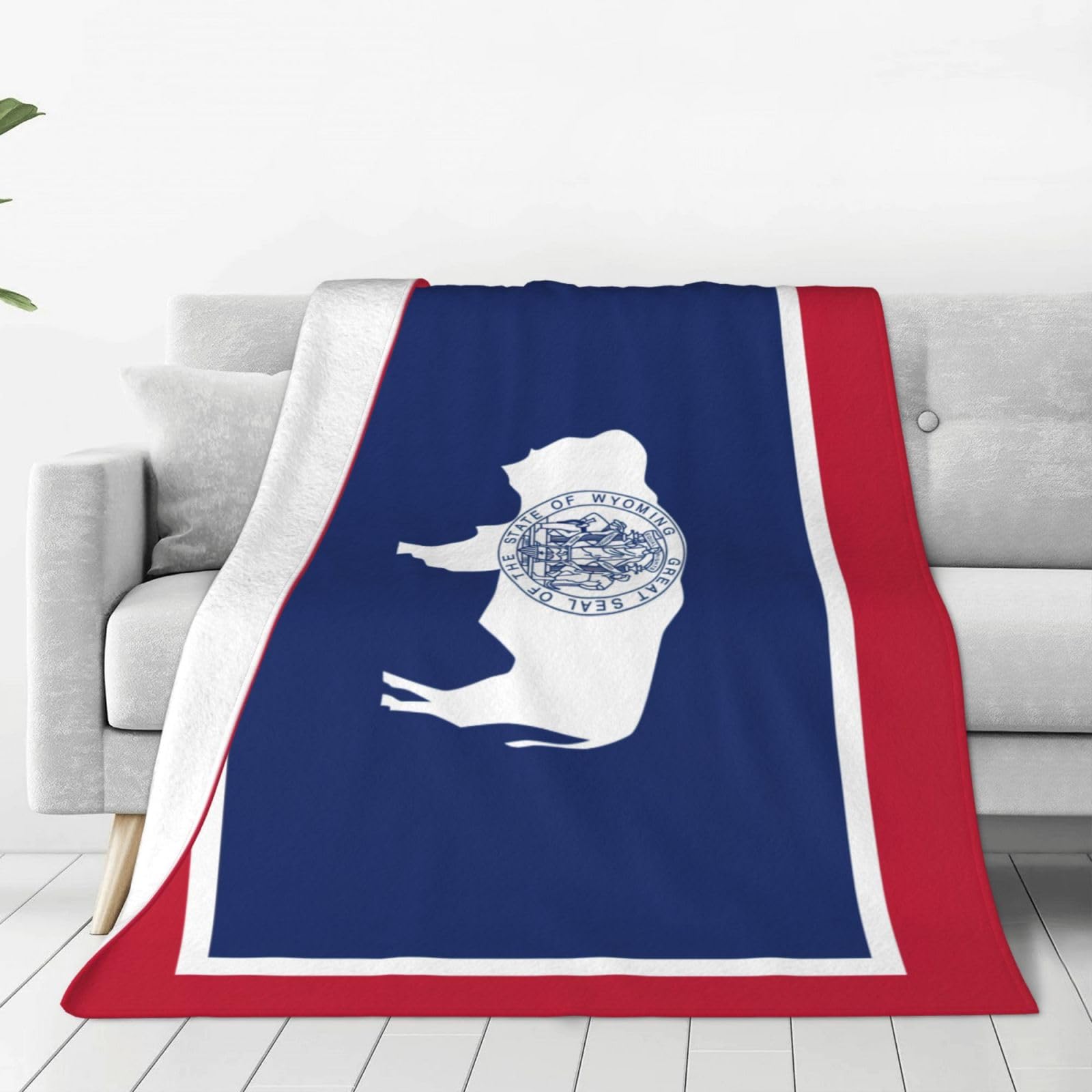 Couverture polaire légère et chaude en flanelle imprimée drapeau