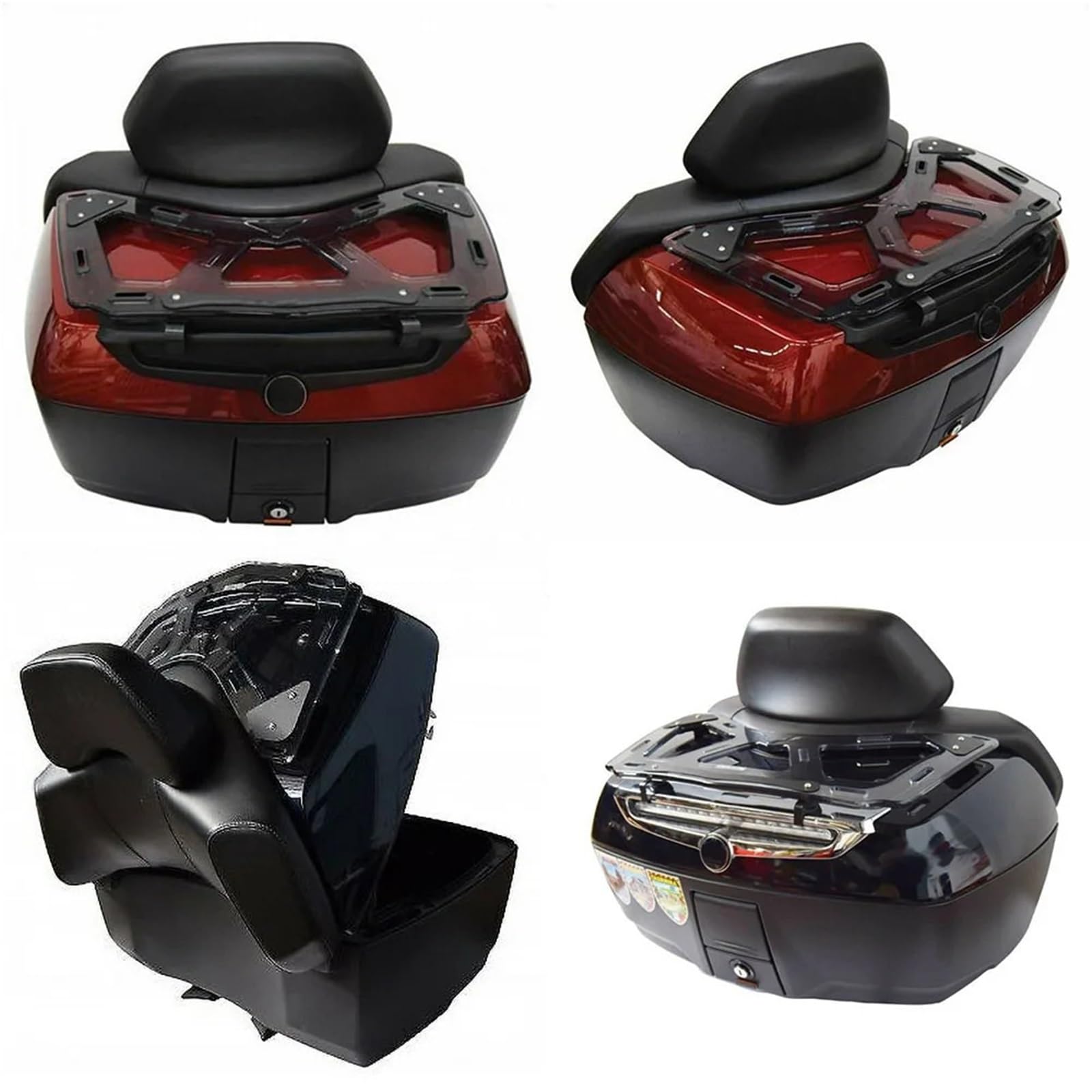 Uchwyt Topcase Tylny bagażnik motocyklowy do BMW K1600GTL 2011-up K1600GT 2017-up motocyklowy Wspornik(Transparent)