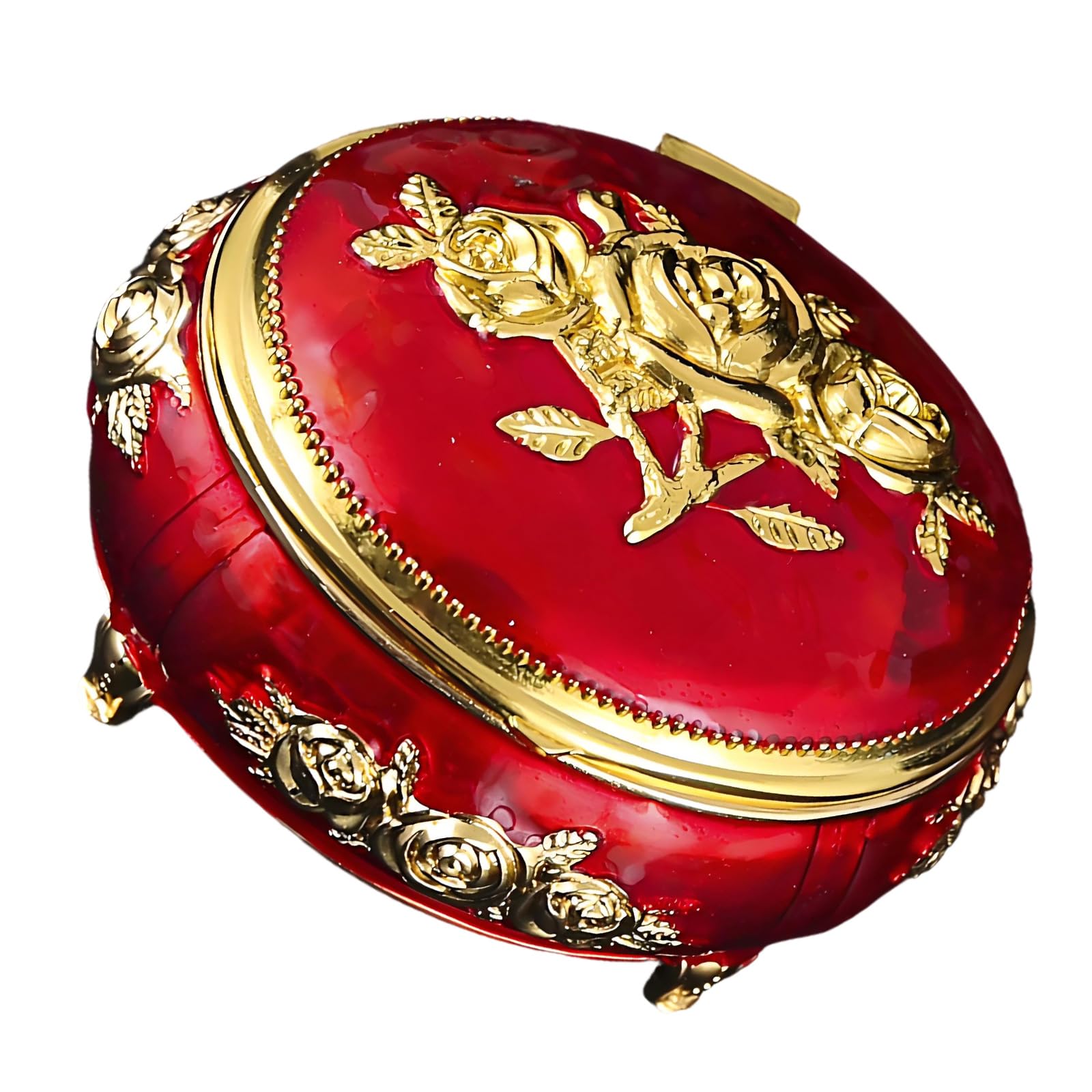 Jazuaiao Sophisticated European Collection Jewelry Box Constructed with Alloy for Secure Storage Elegant Storage