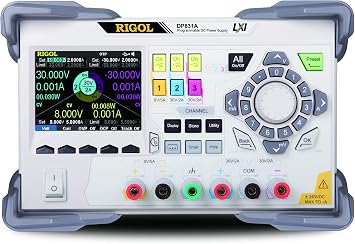 Rigol DP831A Programmable Linear Dc Power Supply,3 Channels,160W Total Power,Maximum Output Range 8V/5A || 30V/2A, 30V/2A