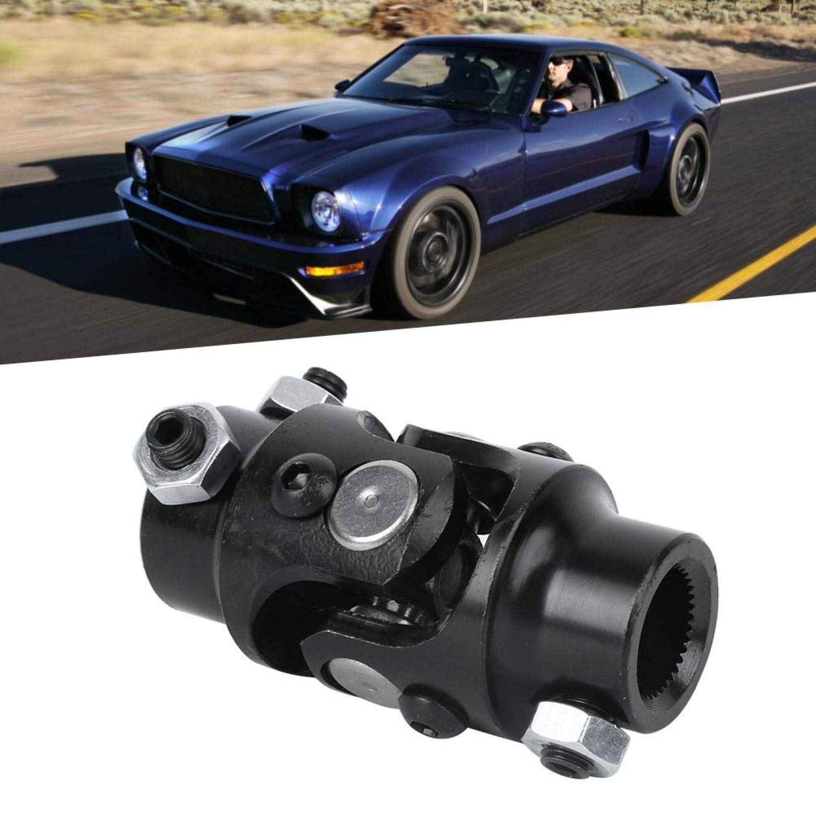Ersatz UJ-003 3/4-36 Spline Joint Verschleißschutz Lenkwelle Wellenkupplung für Auto(Black)