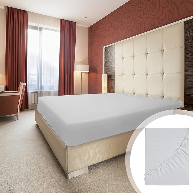Fitted Sheet for Double Bed Mattress Cover Non-Slip Fixed Bed Cover All-Inclusive Mattress Protection Bed Cover Soft Fiber
