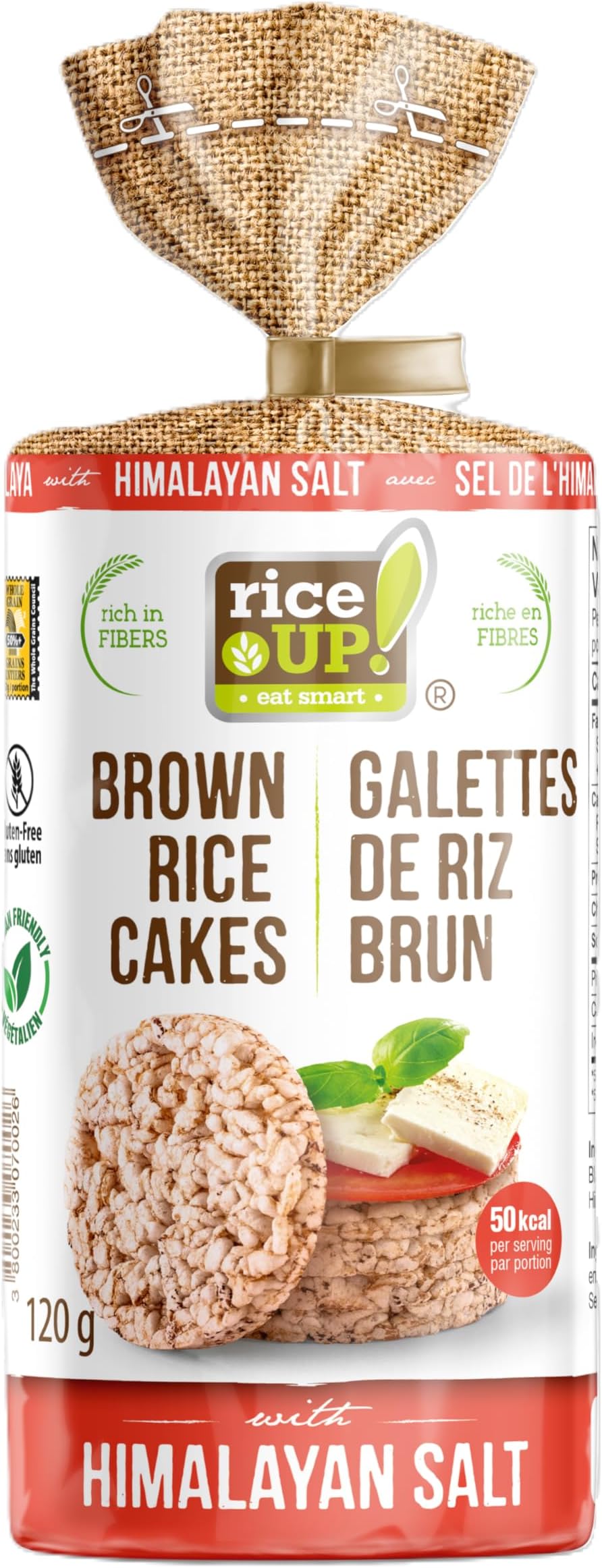 Rice up Rice Cakes Himalayan Salt, 120 gm (Pack of 1)