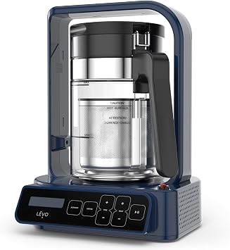 LEVO C - Herbal Oil and Butter Infusion Machine for Large Batches - Botanical Decarboxylator & Oil Infuser Machine - Mess-Free & Easy to Use - Make Infused Gummies, Brownies, Cookies - Midnight Blue