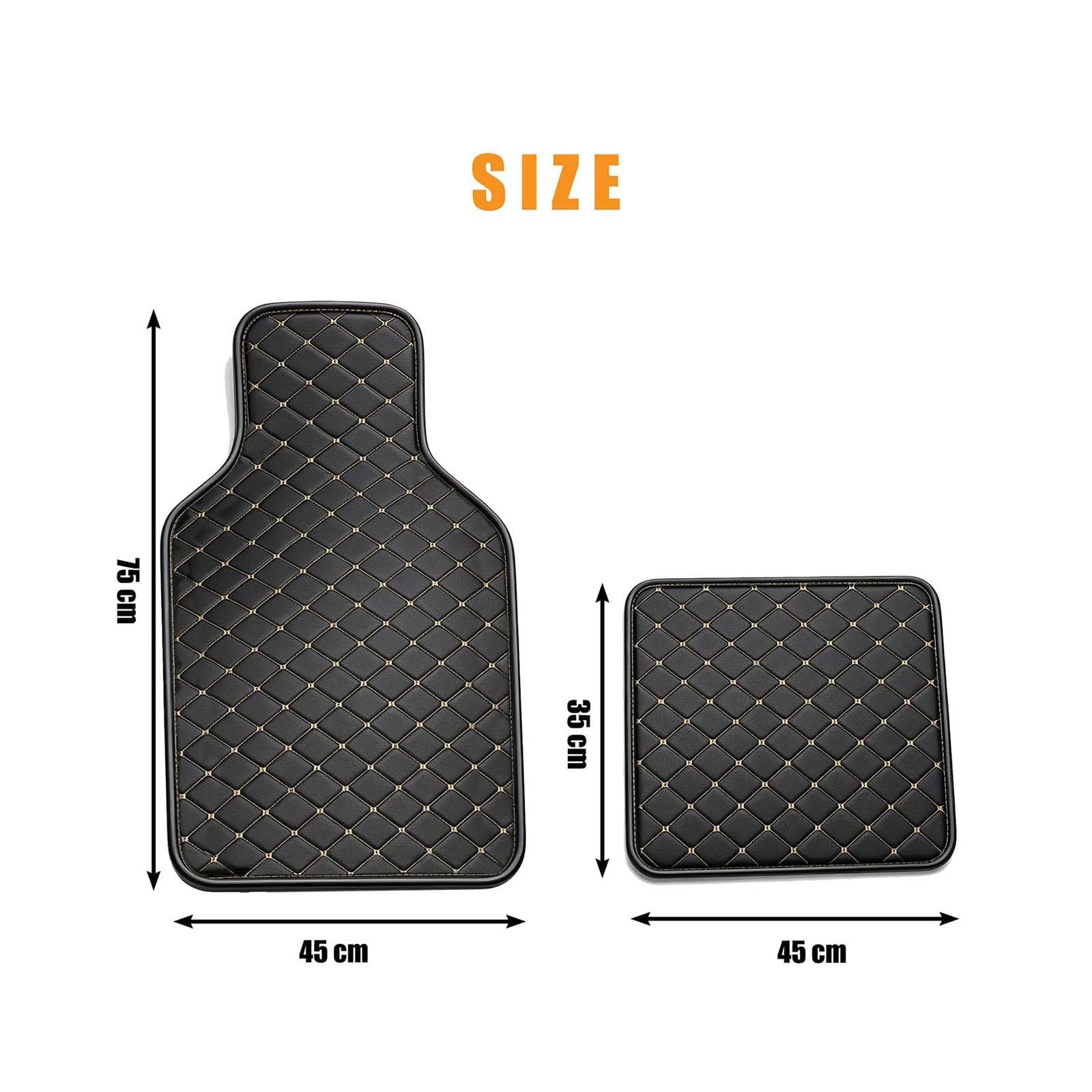 Tappetini Auto, per Suzuki Swift 2013-2025 | set completo 4 pezzi, pelle ecologica, impermeabile, antiscivolo, protezione abitacolo, lavabile, colore nero, resistenti