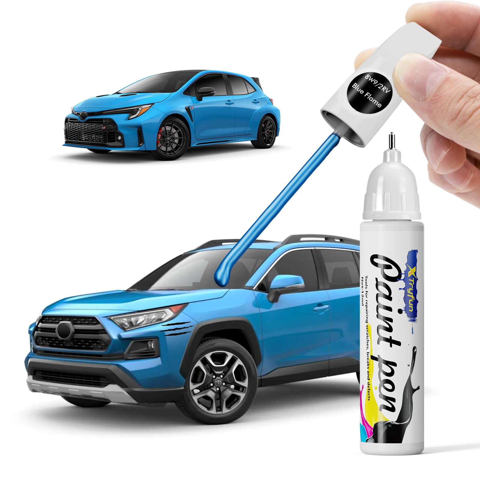 Amazon.com: XTryfun 8W9 Blue Flame Touch Up Paint Compatible with