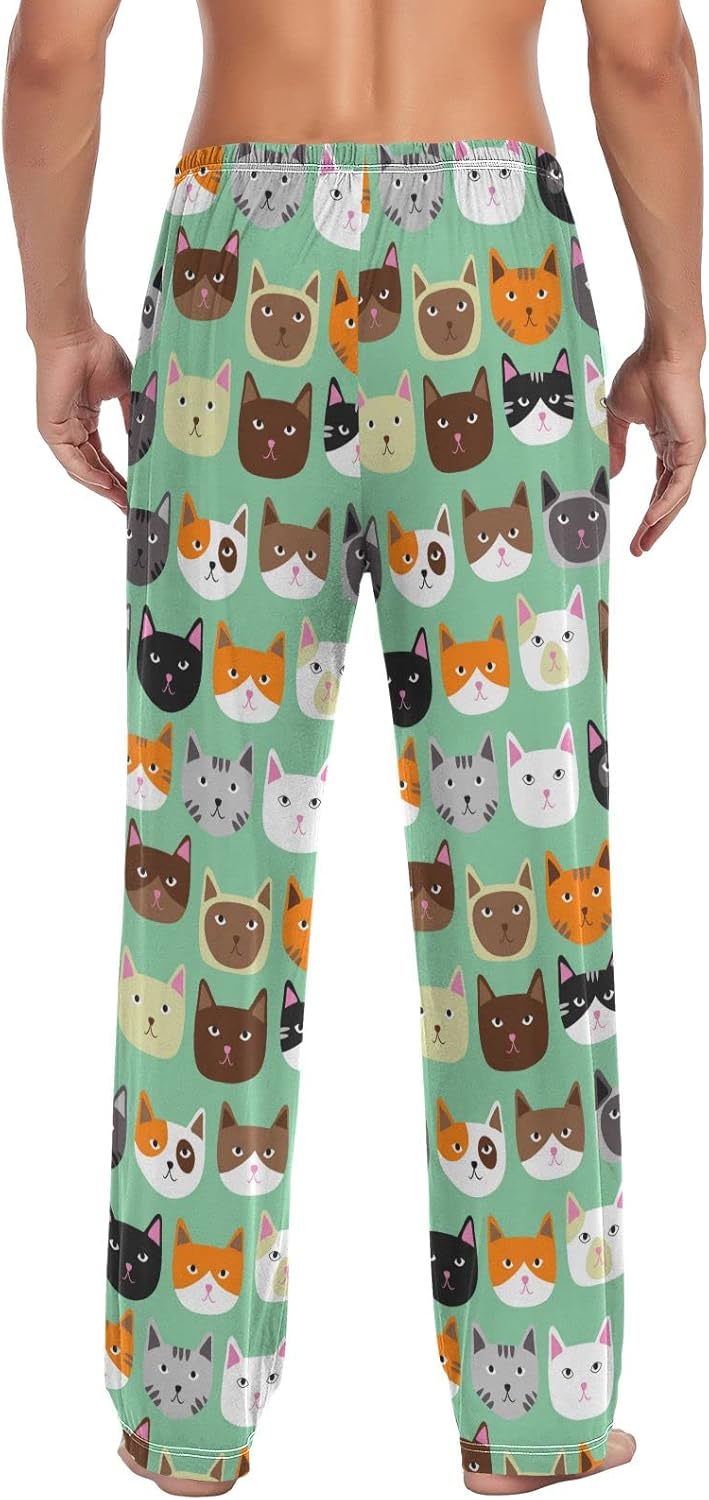 Cute Pajama Pants Mens Lounge Pants Super Soft Men Pajama Bottoms with Pockets Drawstring - Image 2