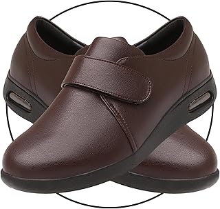 Zapatillas Calzado Ancha Pantuflas Ajustables en valgo del Pulgar pies lesionados y Zapatos hinchados Ortopédicos para Mujer Ancho Especial Diabética
