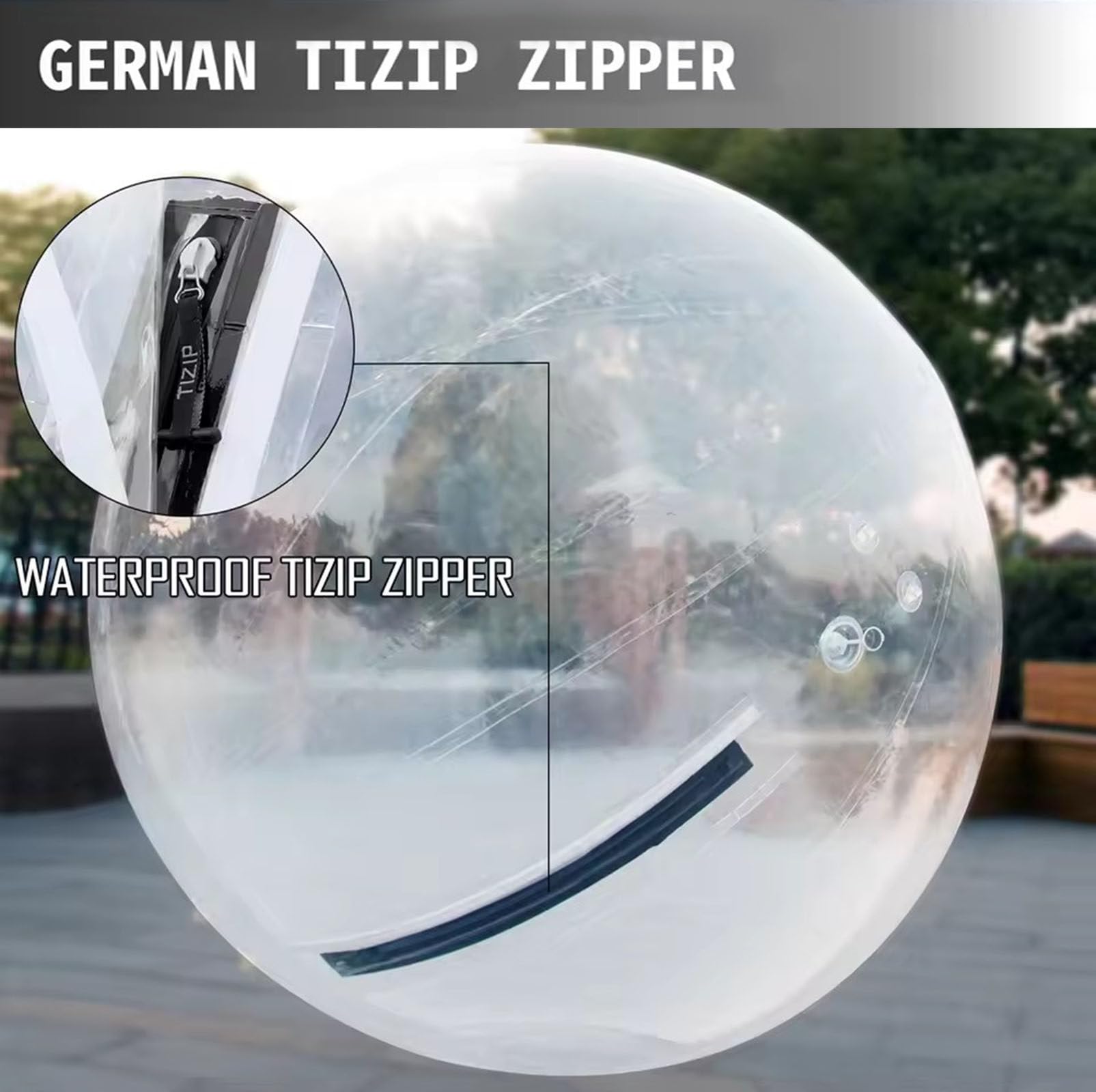Nadmuchiwana piłka wodna PVC/TPU balon wodny nadmuchiwana kula zorb z elektryczną pompką powietrza, przezroczysta piłka do chodzenia, nadmuchiwana piłka do tańca na plaży, jezioro lub basen, 2