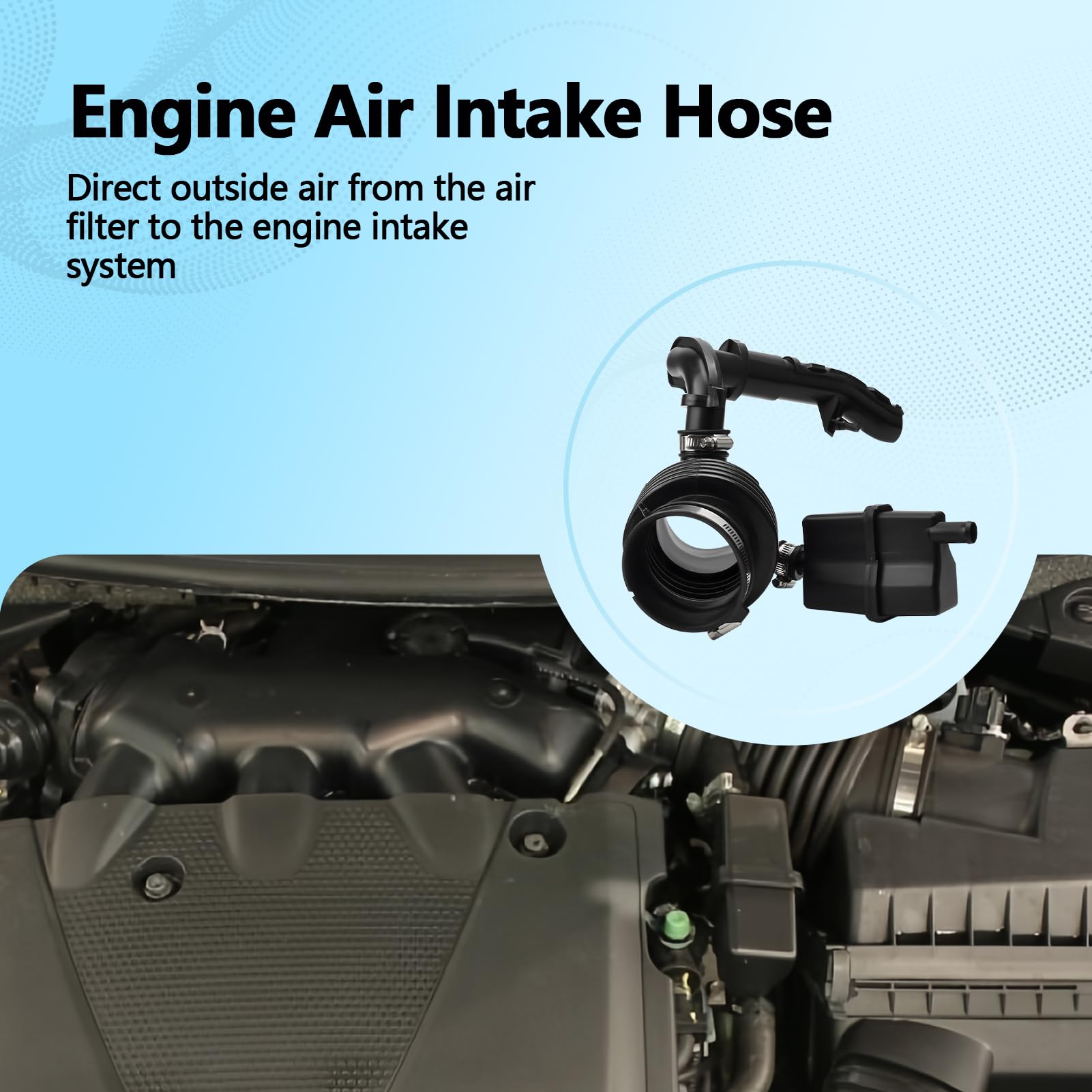 Engine Air Intake Hose Compatible With 2009-2015 Nissan Maxima 3.5L V6 – Replacement Part 696-169 - View #9