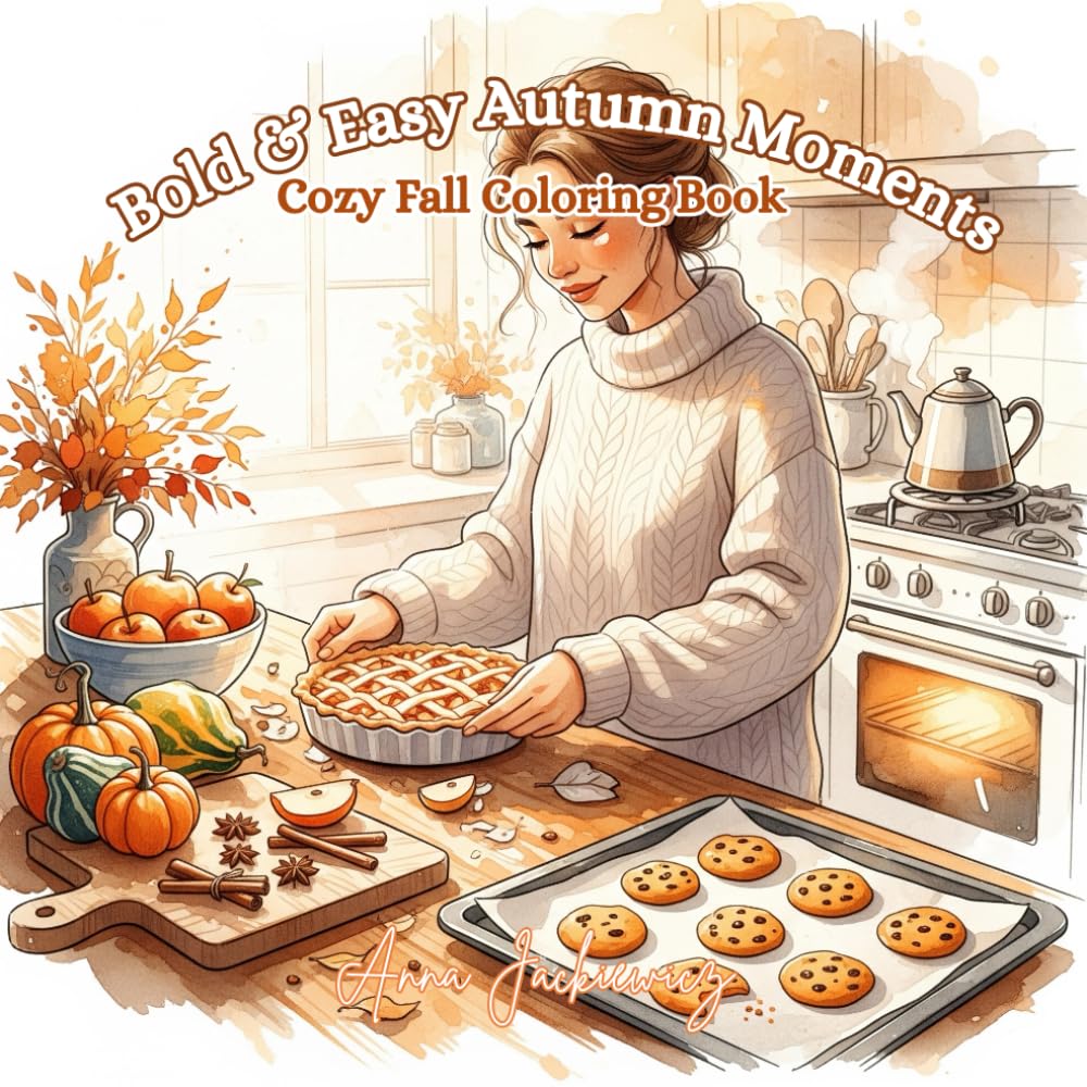Bold & Easy Autumn Moments: Cozy Fall Coloring Book