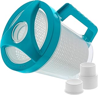 U.S. Pool Supply U. S. Pool Supply Professional In-line Pool Leaf Canister with Plastic Mesh Basket - Skims Leaves Twigs and Insect Debris From Swimming Pools and Spas - Fits Suction Manual & Automatic Pool Cleaners