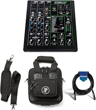 Mackie ProFXv3 6-Channel Professional Effects Mixer with USB + Software Bun